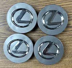 2 1/2" Lexus ES300h, ES350, GS Turbo, GS200t Grey Center Cap 426033055 set - Picture 1 of 2