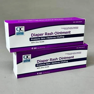 ELECCIÓN DE CALIDAD (PAQUETE DE 2) Pomada para dermatitis del pañal 40% óxido de zinc 4 oz BB 27/07 98727 - Imagen 1 de 8