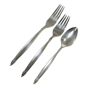 GARLAND 1847 Rogers Silverplate IS Intl Silber 1965 Abendessen Salat Gabeln Teelöffel - Bild 1 von 2