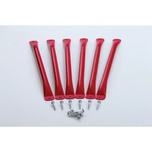 Monkey Bars Swing Set Accessories (6-Pack) Red Heavy Duty 21.5 in. Metal - Picture 1 of 3