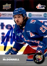 Declan Mcdonnell Signed Autograph 21/22 Upper Deck CHL card Tampa Bay Lightning