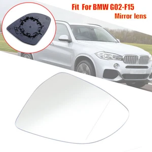 Left Side Heated Door Mirror Glass for BMW F25 G01 G02 X3 F26 X4 F15 X5 F16 X6 - Picture 1 of 8