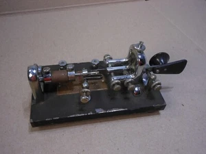Vintage 1949 Vibroplex Morse Code Telegraph Key Bug - Zdjęcie 1 z 15