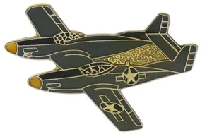 F-82 Mustang Fighter Plane WWII 1 1/4 Inch Hat Lapel Pin RAM3026 F5D4D - Picture 1 of 1
