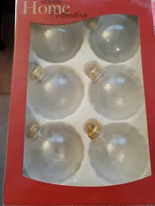 Juego en caja de 6 bolas de Navidad transparentes de 10" redondas irrompibles para decorar - Imagen 1 de 3