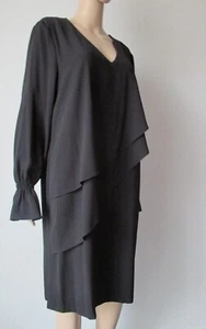 Laurel Kleid mit Volants, in schwarz, Größe 42 - Bild 1 von 10