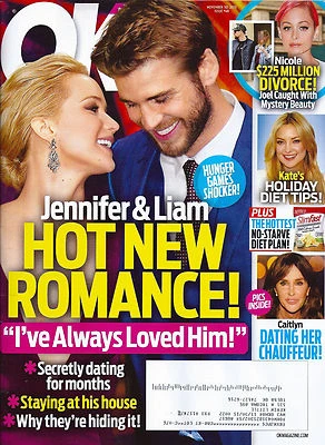 OK! Magazine November 30 2015 Jennifer Lawrence Liam Hemsworth Christina Milian - Image 1 of 3