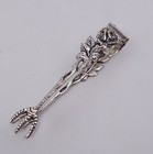 kleine Zuckerzange in 800er Silber L. 9 cm Hildesheimer Rose