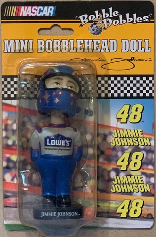 Jimmie Johnson #48 NASCAR 2003 Mini Bobblehead Doll 2003 Bobble Dobbles NEW NIB Cover