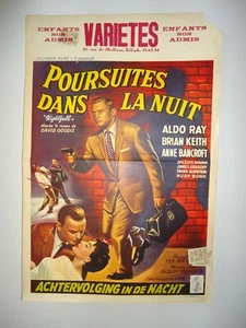FILM NOIR/NIGHTFALL/POURSUITES DANS LA NUIT/F02/affiche belge - Picture 1 of 1