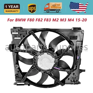 For 15-20 BMW F80 F82 F83 M2 M3 M4 Radiator Cooling Fan Assembly w/ Shroud NEW - Picture 1 of 13
