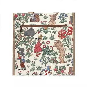 Canvas Shopping Bag Travel Shoulder Reuseable Handbag Tote Alice In Wonderland - Picture 1 of 3