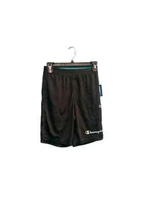 Champion Boys Heritage Script Mesh Short  Size Large in Black Front Script NWT - Picture 1 of 2