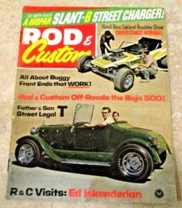 Vintage! Rod & Custom Magazine Book Aug.1969 Baja 500 T Roadster Himsl Brothers - Picture 1 of 7