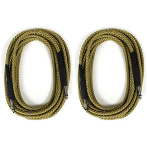 Perfektion 20' Fuß Vintage geflochtenes Tweed Gitarren-, Bass- & Instrumentenkabel, 2er-Pack - Bild 1 von 4