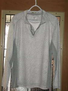 Reel Legends Shirt Adult Large Grey Fishing 1/4 Zip Performance Stretch NWOT - Picture 1 of 6