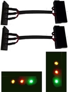 2 pcs ATX PSU Jumper Switch LED Status Short Wire 24-Pin Power Supply Female 2oz - Picture 1 of 3
