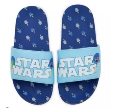DISNEY Star Wars Niños Toboganes Nuevo - Talla 13-1 Darth Vader Logo Nadar Foto 1 de 3