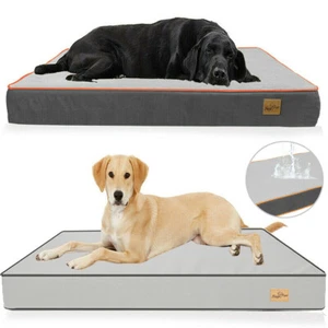 L-XXXL Extra Large Pet Bed Plush Mattress Heavy Duty Orthopedic Dog Bed Washable - Picture 1 of 15