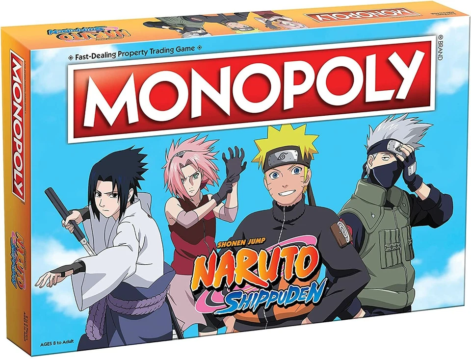 MONOPOLY Naruto Shippuden Game Board 8 years - S53B