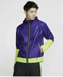 Neu mit Etikett Nike Shield Flash Laufjacke mit durchgehendem Reißverschluss lila für Herren. BV5615-547. L - Bild 1 von 11