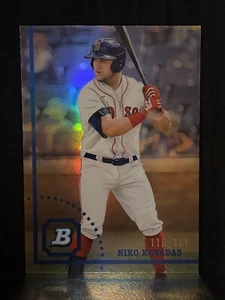 2022 Bowman Heritage Chrome Niko Kavadas Refractor #/199 BHPC-66 Red Sox - Bild 1 von 2