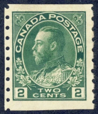 CANADA 1922 SC 128 - MHR 2c COIL P-8 vertically, fresh cv $30.00  *Bay Stamps* - Image 1 of 2