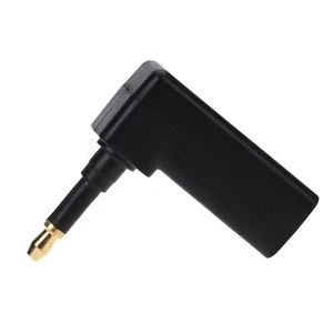 90 degree Toslink Digital Optical Female to 3.5mm Mini Plug Male Audio Adapter - Picture 1 of 1