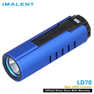 Imalent LD70 Flashlight with USB Rechargeable Battery 4000 Lumen - Blue - Picture 1 of 7