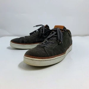 Allen Edmonds Men's Alpha Dark Gray Suede Lace-up 4643 Sneaker Size 13 - Picture 1 of 15