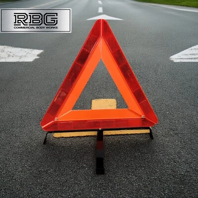 MAYPOLE Warning Triangle for Car Large Reflective Road Emergency Breakdown Safety Hazard