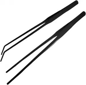 2Pcs 10.5" Reptile Stainless Steel Long Tweezers Feeding Tongs, Lizards Snake Ge - Picture 1 of 5