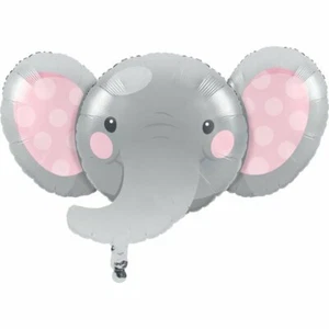 Baby Shower Party Supplies Enchanting Elephant Pink SuperShape Foil Balloon Girl - Picture 1 of 1