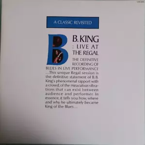 MINT B.B King Live At The Regal Japan re issue pressing 12'' vinyl Lp 1986 - Picture 1 of 4