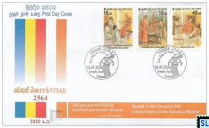 Briefmarken Sri Lanka 2020, Vesak, Covid 19, Buddha, Buddhismus, FDC - Bild 1 von 1