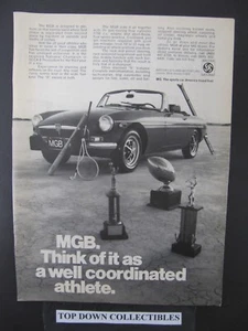 MGB Oldtimer Automobil volle Werbeseite kostenloser Versand - Bild 1 von 1