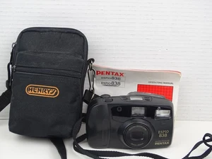 Pentax Espio 838 35mm Film Point and Shoot Camera Black - Picture 1 of 12