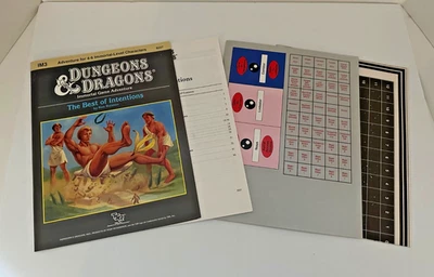 D&D Dungeons & Dragons  IM3 THE BEST OF INTENTIONS TSR 9207 1987 Game Adventure - Image 1 of 4