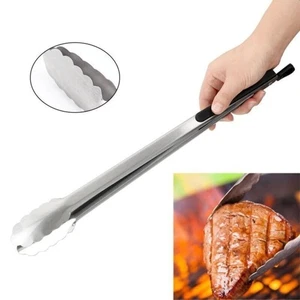 Grillzange Edelstahl XXL lang 43cm Grill Fleischzange Küchenzange Salatzange Neu - Bild 1 von 1