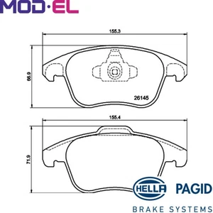 BRAKE PAD SET DISC BRAKE 8DB 355 040-141 FOR PEUGEOT 2008II DS HPY/HNK 1.2L 4cyl - Picture 1 of 8
