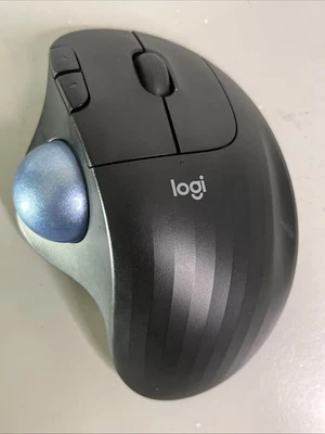 Logitech Ergo M575 Wireless Optical Trackball Bluetooth, Black W/battery Tested - Image 1 of 4