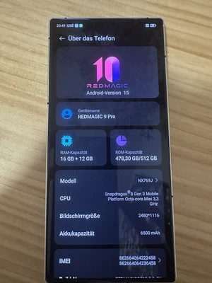 RedMagic 9 Pro 512GB 16GB RAM Snowfall - Bild 1 von 4