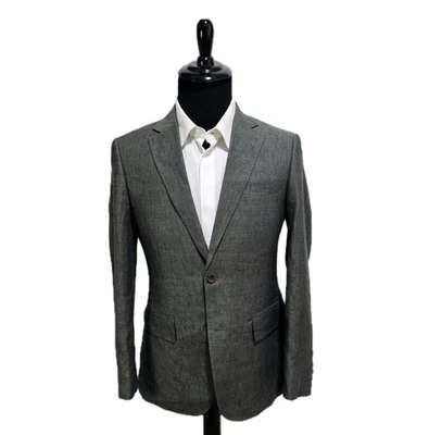 Blazer Charles Tyrwhitt Hombres 38R Calce Ajustado 100% Lino Chaqueta Abrigo Deportivo Tejido Nuevo sin Etiquetas Foto 1 de 4