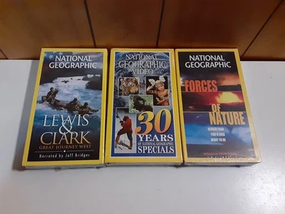 3 New Sealed National Geographic VHS Forces Of Nature, Lewis & Clark - Image 1 of 2