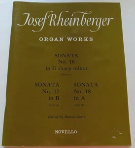 Josef Rheinberger Organ Works Sonata 16 G Sharp Sonata 17 B Sonata 18 A - Picture 1 of 1