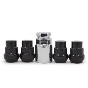 Locking Lug Nuts Wheel Locks 12x1.5 Black Closed Bulge Acorn Fits Honda - Picture 1 of 1
