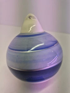 VINTAGE WEIHNACHTSSCHMUCK KERAMIK BLAU C-81 - Bild 1 von 7