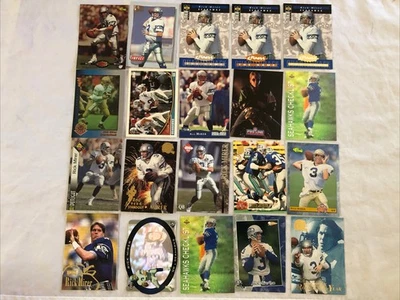 nfl football rick mirer kit young promo + rookie card + lot of 20 combine ship - Image 1 of 2