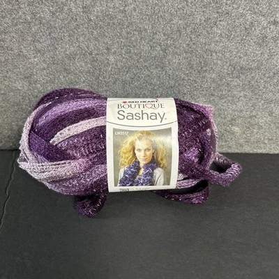 One new skein Red Heart Boutique Sashay yarn Purple 1934 Rumba Crochet Knit - Image 1 of 4