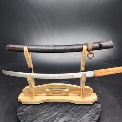 Rara Espada Antigua Japonesa Wakizashi Hoja Firmada Kiku Ichi Saku GENUINA  Foto 1 de 4